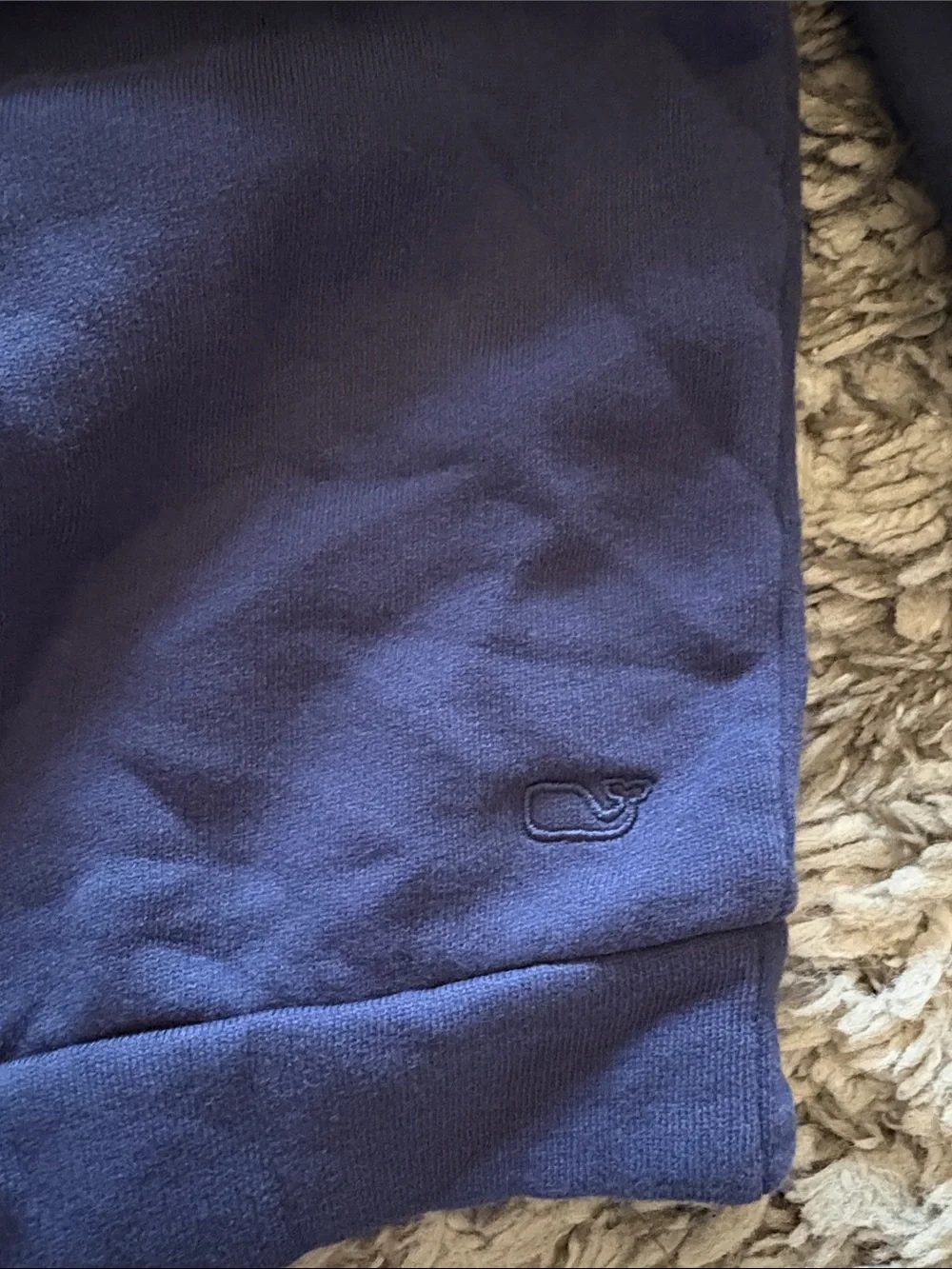 Vineyard Vines Navy Ruffle Collar Sweatshirt